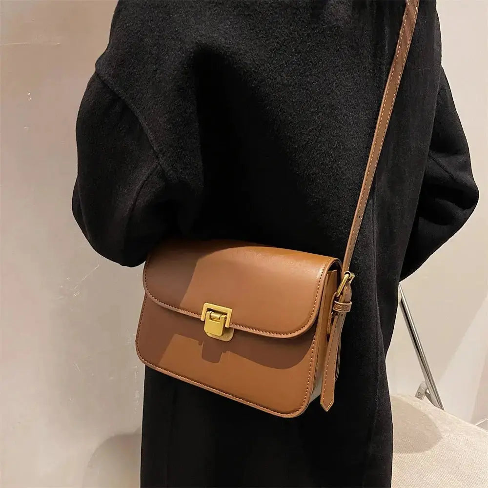 MOODS Retro Shoulder Bags For Women 2023 New Designer Bag Luxury Crossbody Bag Dual Straps Messenger Bag Quality Mini Briefcase