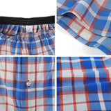 Mens Underwear Boxers Shorts Casual 100 % Cotton Sleep Underpants Plaid Loose Comfortable Homewear Striped Arrow Panties