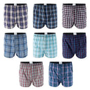 Mens Underwear Boxers Shorts Casual 100 % Cotton Sleep Underpants Plaid Loose Comfortable Homewear Striped Arrow Panties - haalish