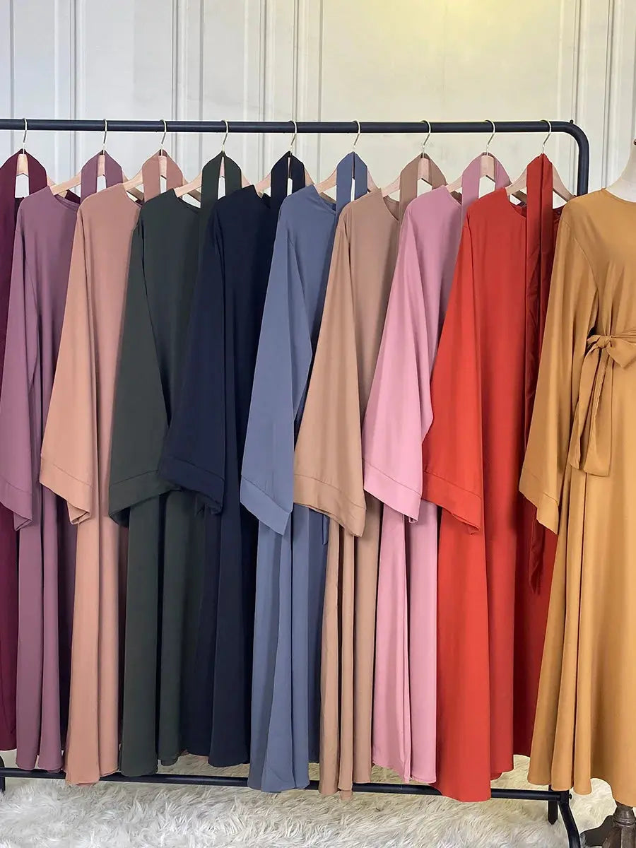 Modest Abaya Ramadan Musulman De Mode Maxi Robe Turkey Kaftan Islamic Clothing Muslim For Women Hijab Dress Caftan Vestidos - haalish