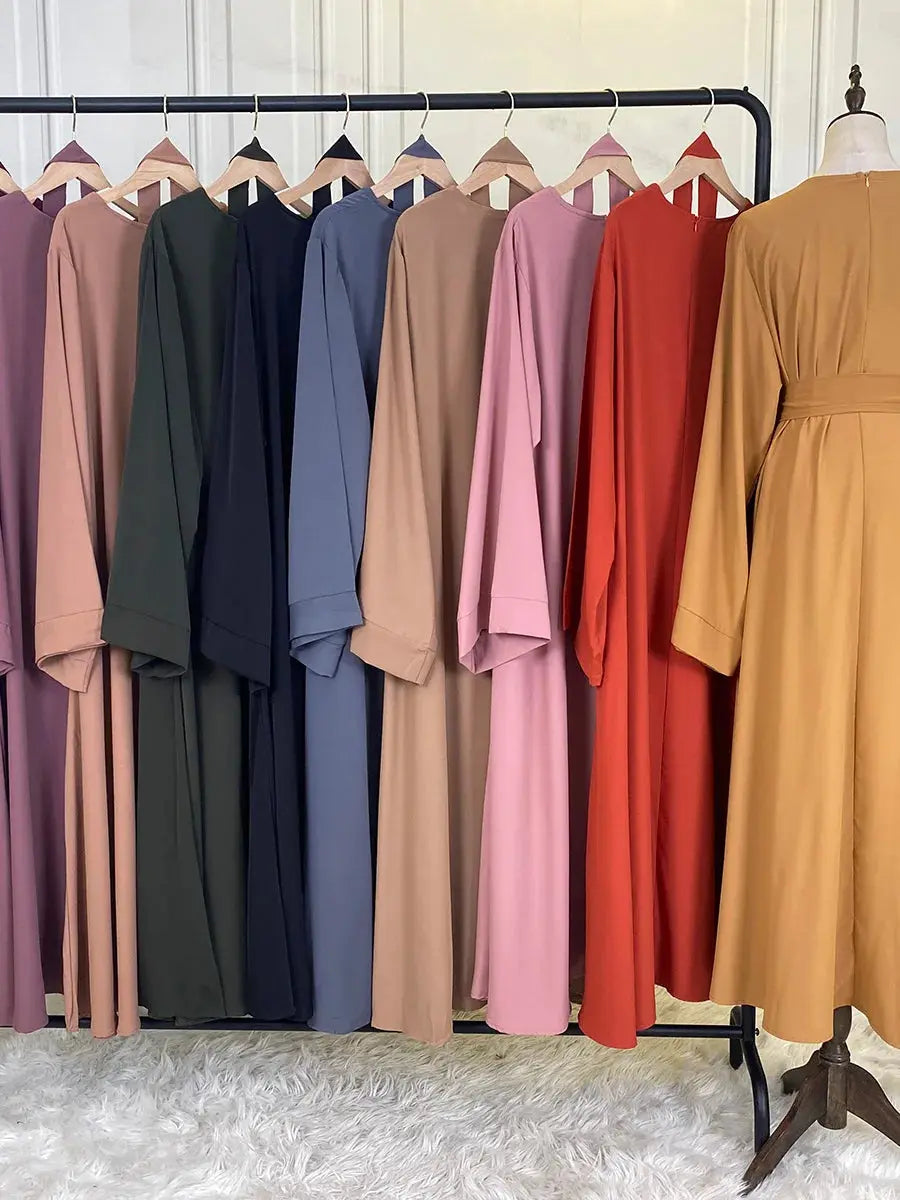 Modest Abaya Ramadan Musulman De Mode Maxi Robe Turkey Kaftan Islamic Clothing Muslim For Women Hijab Dress Caftan Vestidos