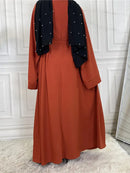 Modest Abaya Ramadan Musulman De Mode Maxi Robe Turkey Kaftan Islamic Clothing Muslim For Women Hijab Dress Caftan Vestidos - haalish