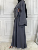 Modest Abaya Ramadan Musulman De Mode Maxi Robe Turkey Kaftan Islamic Clothing Muslim For Women Hijab Dress Caftan Vestidos - haalish