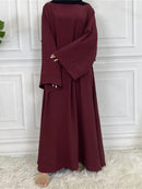 Modest Abaya Ramadan Musulman De Mode Maxi Robe Turkey Kaftan Islamic Clothing Muslim For Women Hijab Dress Caftan Vestidos - haalish