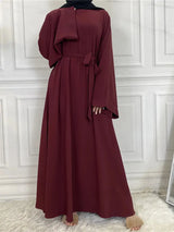 Modest Abaya Ramadan Musulman De Mode Maxi Robe Turkey Kaftan Islamic Clothing Muslim For Women Hijab Dress Caftan Vestidos