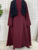 Modest Abaya Ramadan Musulman De Mode Maxi Robe Turkey Kaftan Islamic Clothing Muslim For Women Hijab Dress Caftan Vestidos - haalish