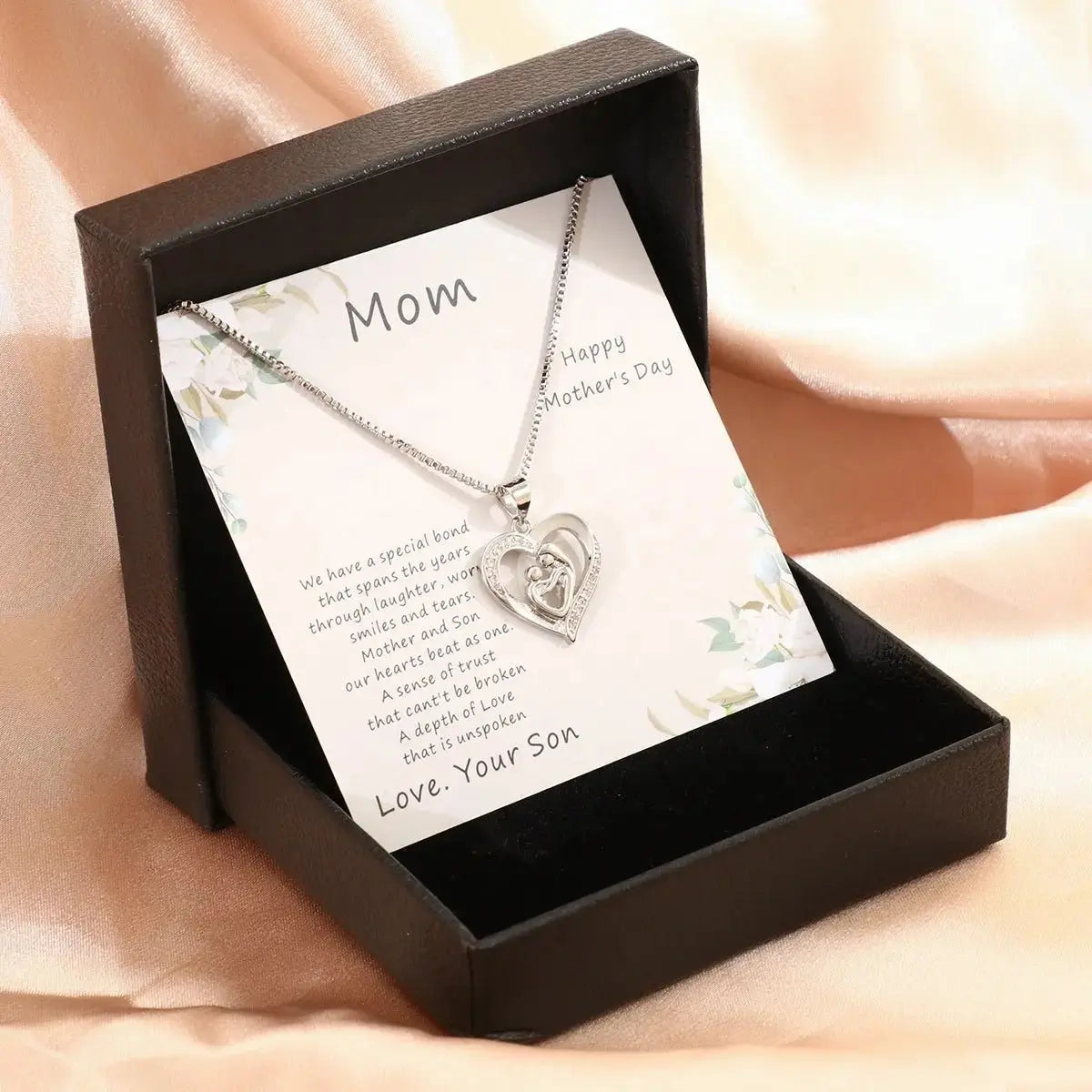 Mother's Day Necklace Gift Box Love Necklace For Women Fine Jewelry Women Accessories Fashion Jewelry - haalish