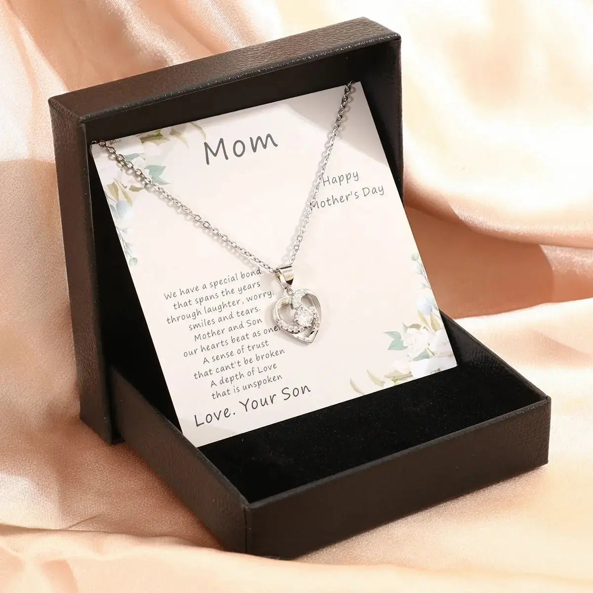 Mother's Day Necklace Gift Box Love Necklace For Women Fine Jewelry Women Accessories Fashion Jewelry - haalish