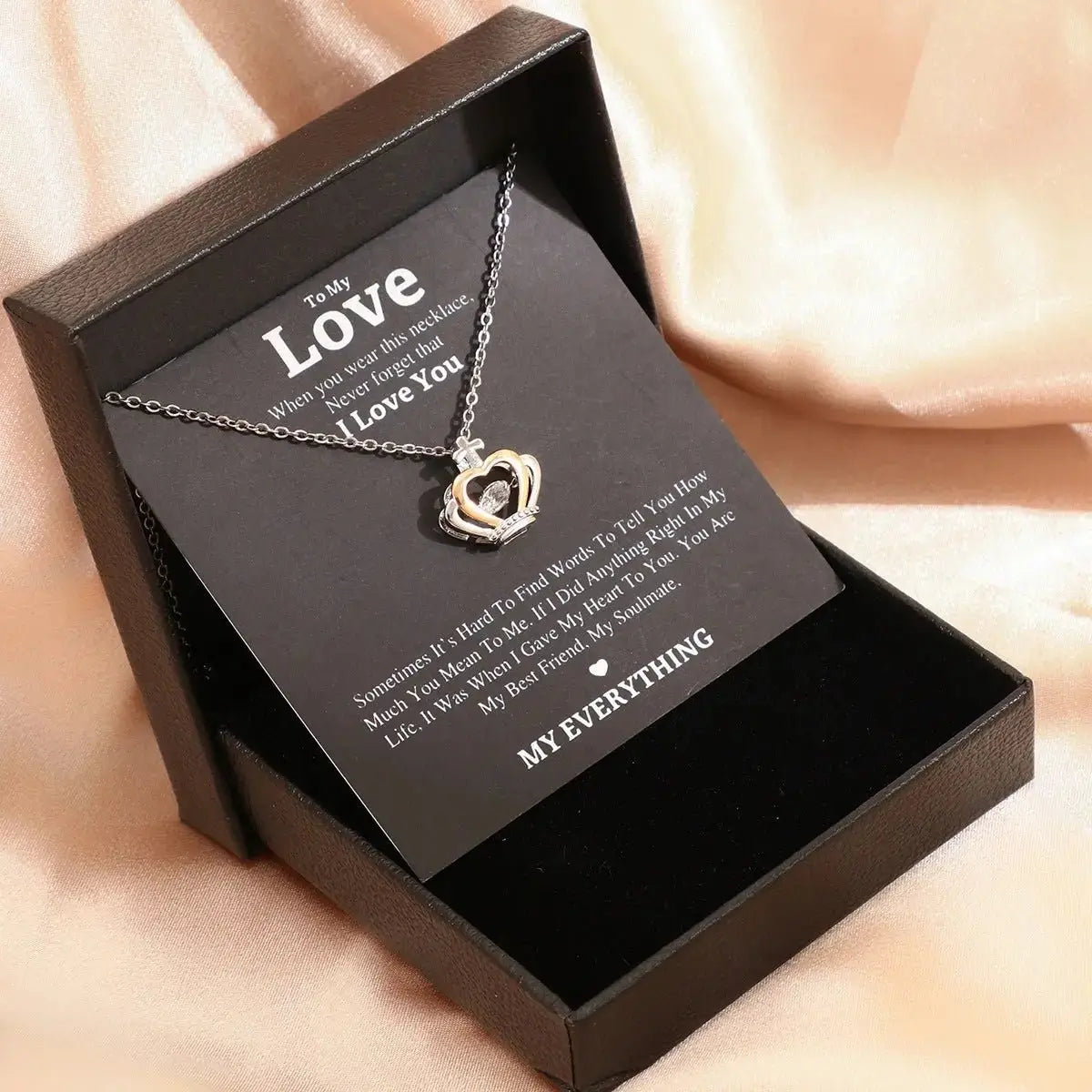 Mother's Day Necklace Gift Box Love Necklace For Women Fine Jewelry Women Accessories Fashion Jewelry - haalish