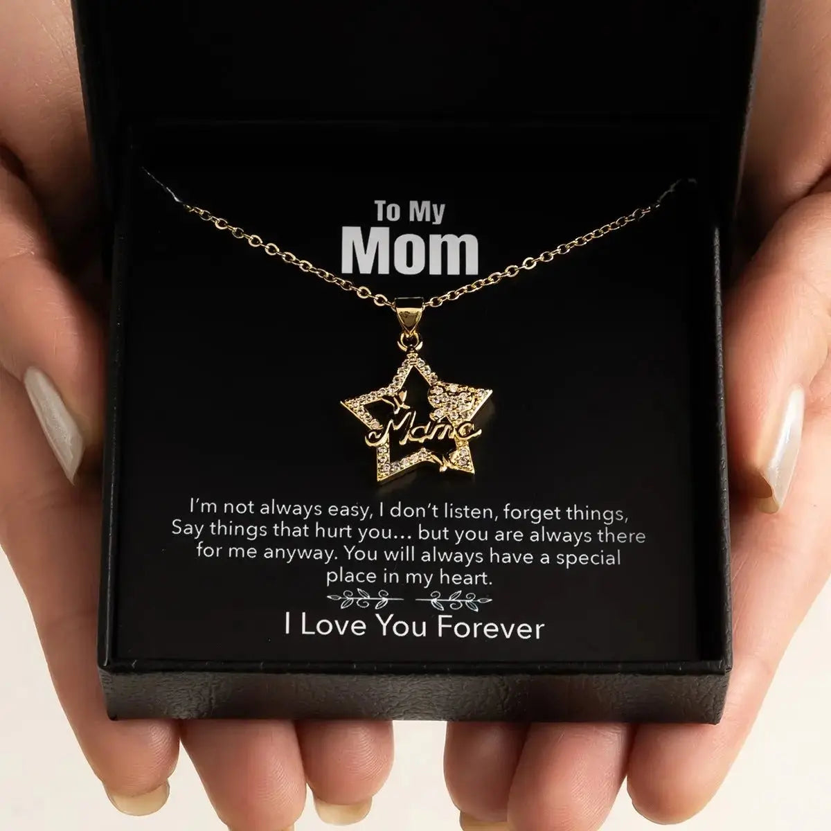 Mother's Day Necklace Gift Box Love Necklace For Women Fine Jewelry Women Accessories Fashion Jewelry - haalish