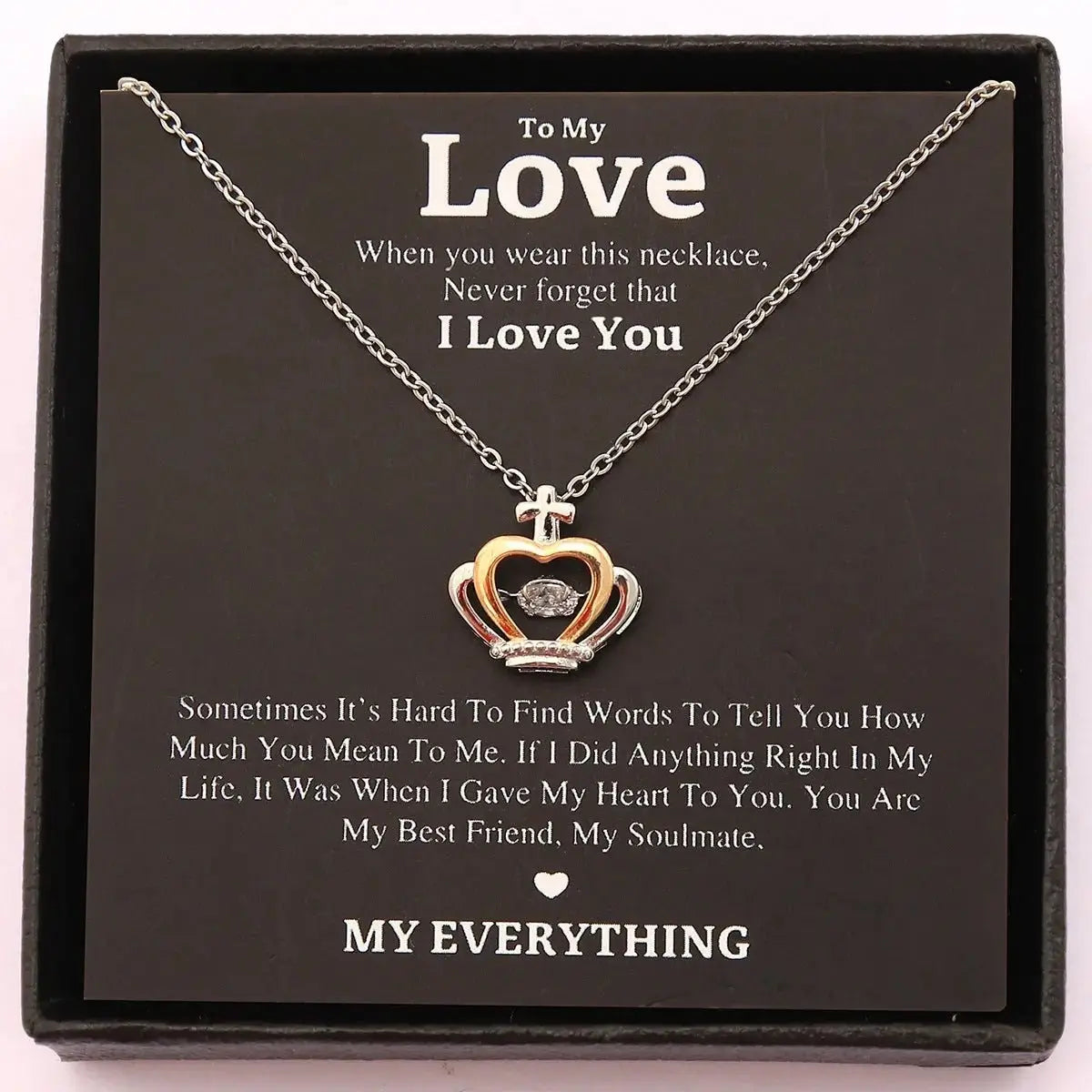 Mother's Day Necklace Gift Box Love Necklace For Women Fine Jewelry Women Accessories Fashion Jewelry - haalish