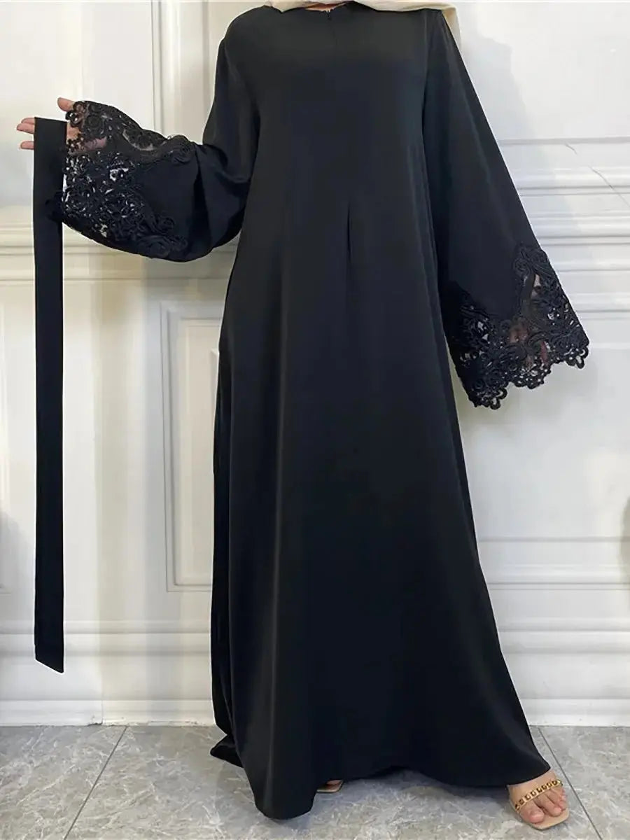 Muslim Fashion Hijab Dubai Abaya Long Dresses Women With Sashes Islam Clothing Abaya African Dresses For Women Musulman Djellaba