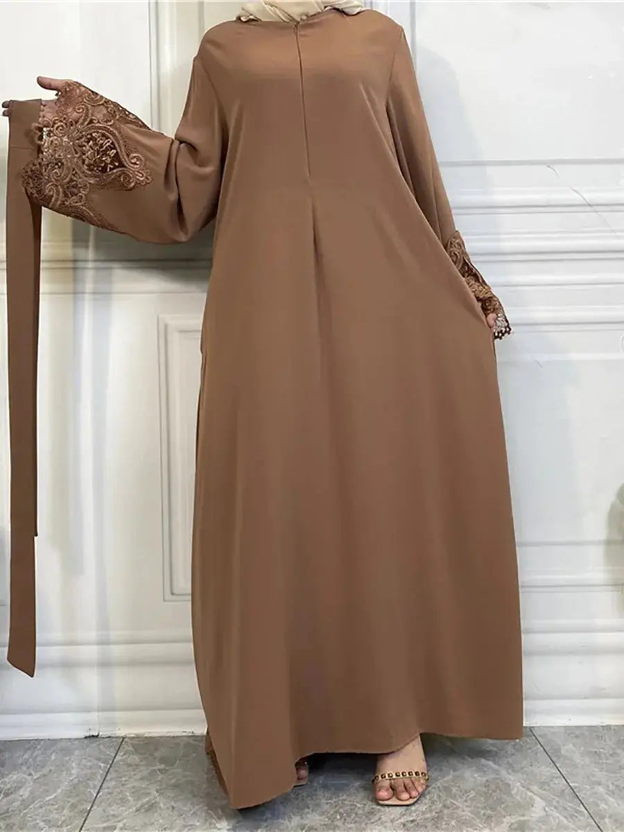 Muslim Fashion Hijab Dubai Abaya Long Dresses Women With Sashes Islam Clothing Abaya African Dresses For Women Musulman Djellaba