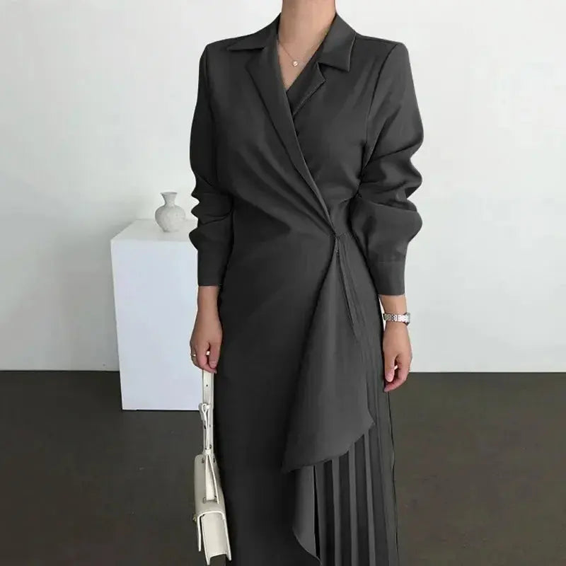 Muslim Women's Shirt Dress Abaya Dress Elegant Long-sleeved Tunic Dress Suit Jacket Ramadan Islamic Ghirba Party Kaftan Robe