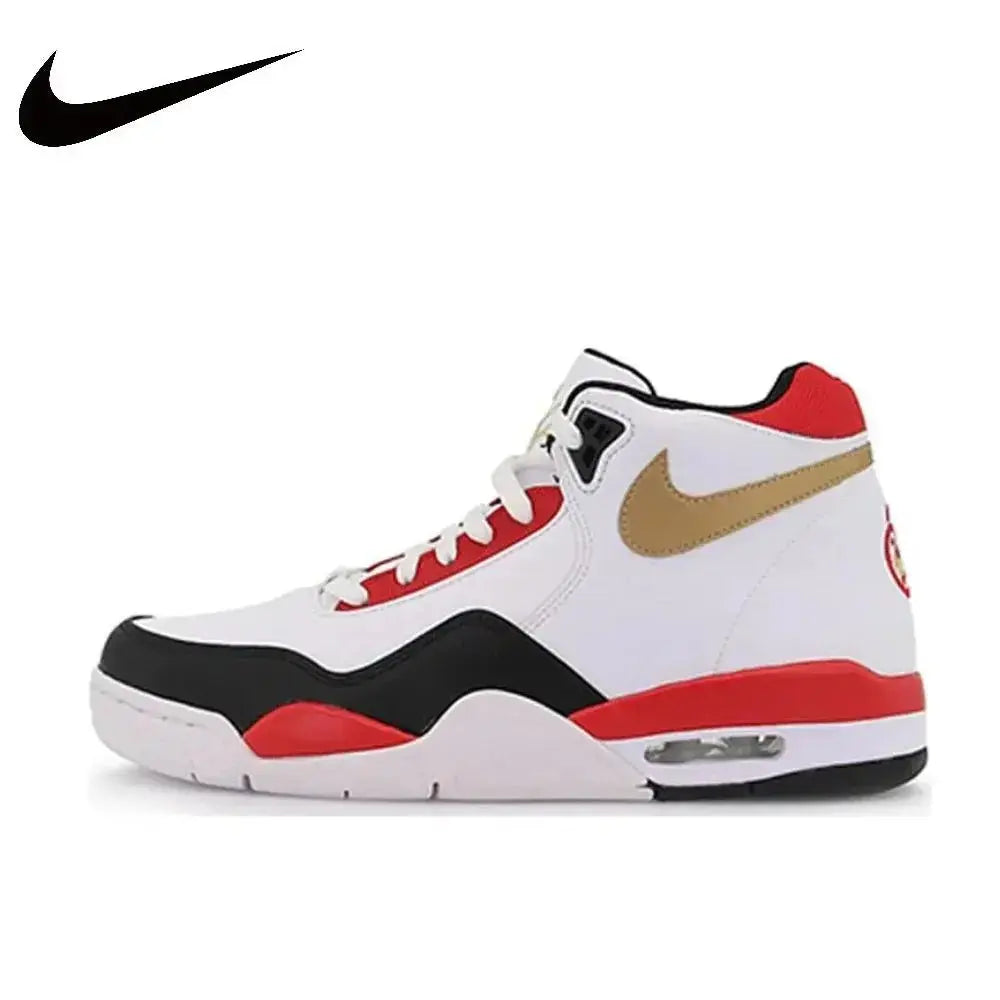 NIKE Flight Legacy Men's Shoes Simple AJ4 Air Cushion Wear-resistant Casual Basketball Sneakers