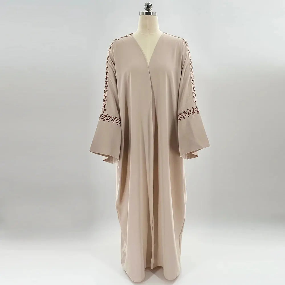 One Size / Beige Abaya Only