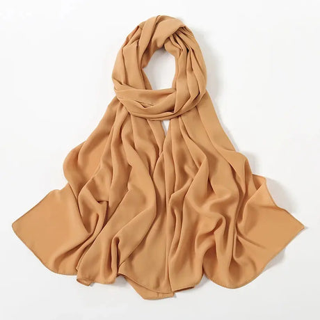 New Premium Chiffon Muslim Hijabs Scarf For Women Heavy Weight Chiffon Shawls Headscarf Wraps Foulard Islamic Turban Headband