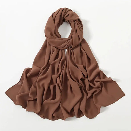 New Premium Chiffon Muslim Hijabs Scarf For Women Heavy Weight Chiffon Shawls Headscarf Wraps Foulard Islamic Turban Headband