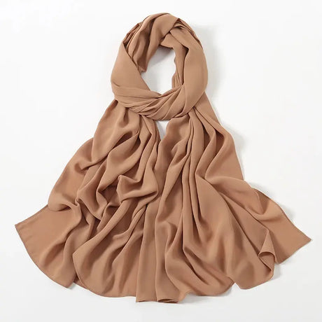 New Premium Chiffon Muslim Hijabs Scarf For Women Heavy Weight Chiffon Shawls Headscarf Wraps Foulard Islamic Turban Headband