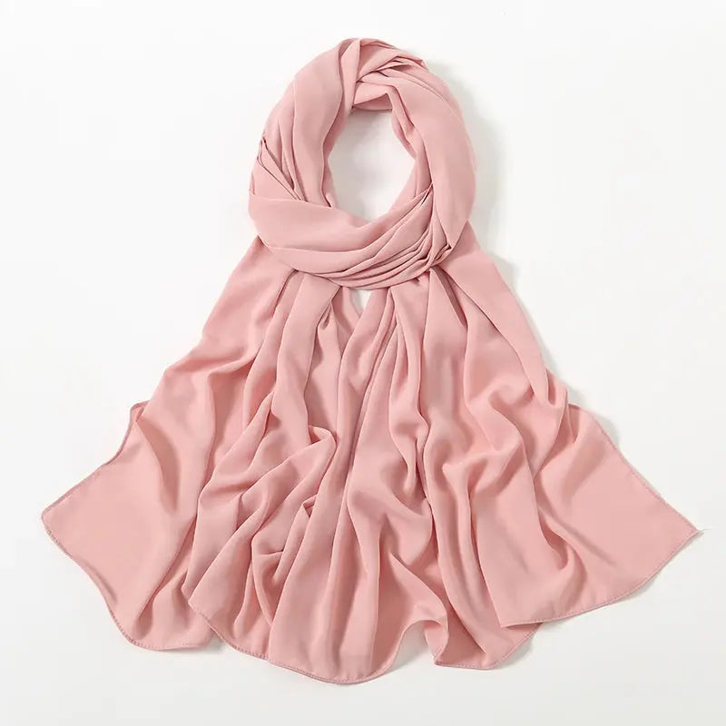 New Premium Chiffon Muslim Hijabs Scarf For Women Heavy Weight Chiffon Shawls Headscarf Wraps Foulard Islamic Turban Headband - haalish