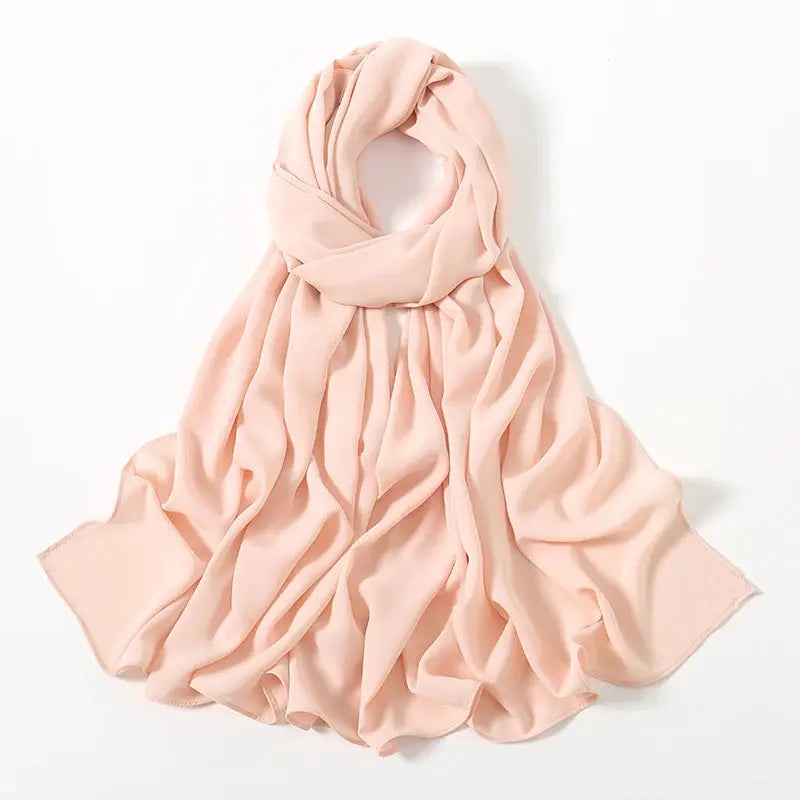 New Premium Chiffon Muslim Hijabs Scarf For Women Heavy Weight Chiffon Shawls Headscarf Wraps Foulard Islamic Turban Headband