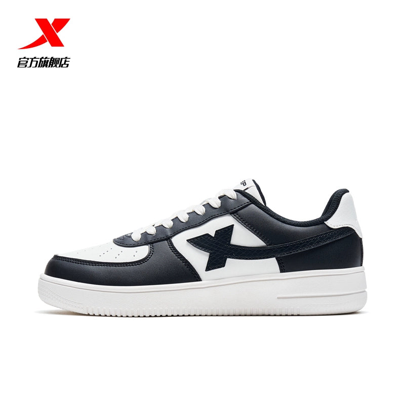 Xtep Air Force One board shoes men's shoes autumn casual shoes couple sneakers women's shoes versatile platform small white shoes - haalish