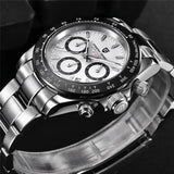 PAGANI DESIGN Top Luxury Brand Men Watches 100M Waterproof Quartz Wristwatch Sport Chronograph AR Sapphire mirror VK63 All Steel