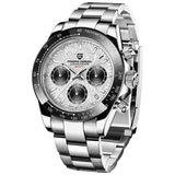 PAGANI DESIGN Top Luxury Brand Men Watches 100M Waterproof Quartz Wristwatch Sport Chronograph AR Sapphire mirror VK63 All Steel