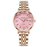 POEDAGAR Watch Women New Fashion Luxury Stainless Steel Wristwatch Bracelet Simple Rose Gold Waterproof Luminous Ladies Watches