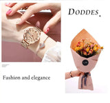 POEDAGAR Watch Women New Fashion Luxury Stainless Steel Wristwatch Bracelet Simple Rose Gold Waterproof Luminous Ladies Watches