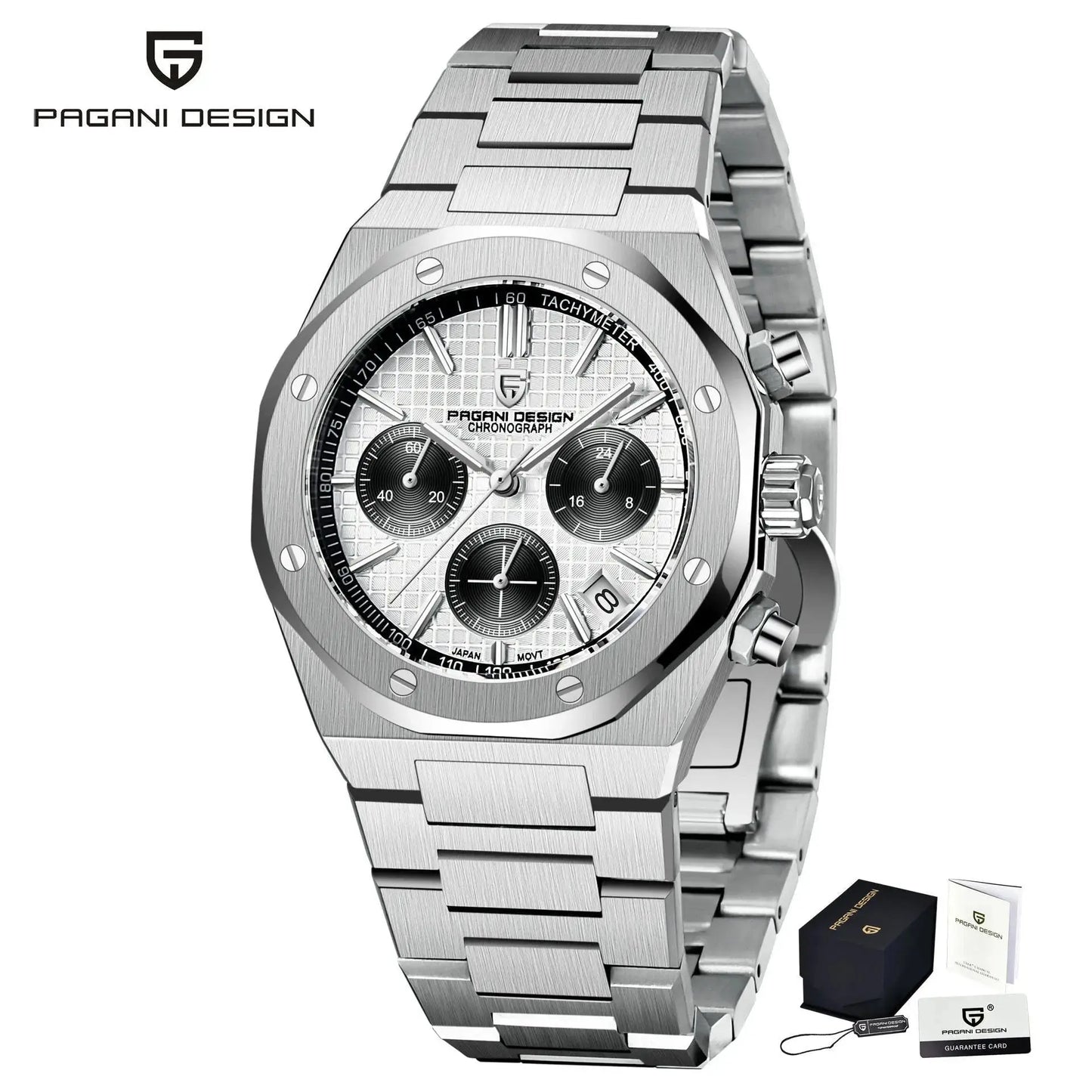 Pagani Design 2024 New VK63 Business Men's Quartz Watch Luxury Sapphire Stainless Steel 20Bar Waterproof Leisure Sports Watch Me - haalish