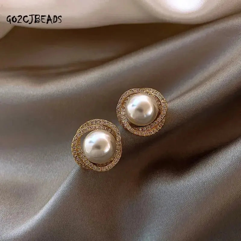 Pearl Earrings 2022 for Women Irregular Women Jewelry Earing Fashion Korean Delicate Pearl Woman New Earrings - haalish