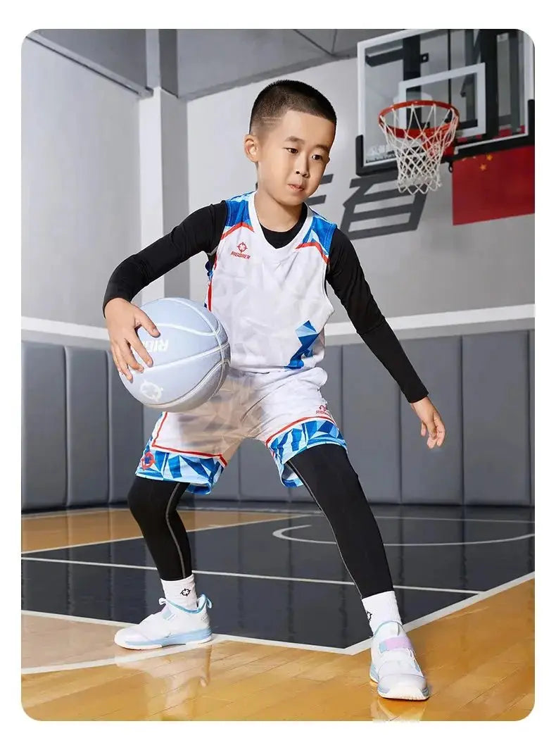 RIGORER Children's Basketball Shoes Boys And Girls Students Training Professional Big Children's New Year Running Shoes