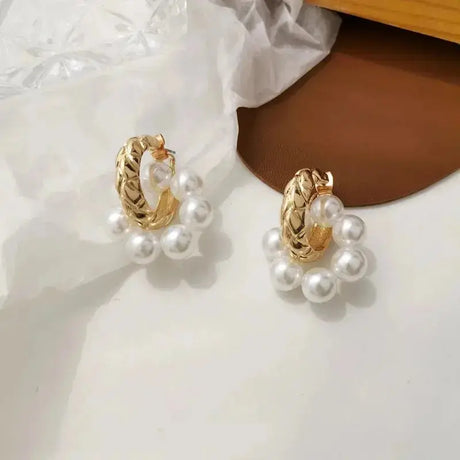 Refined Pearl Earrings 2022 for Women Trend Women Jewelry Earing Fashion Korean Delicate Pearl Woman Earrings