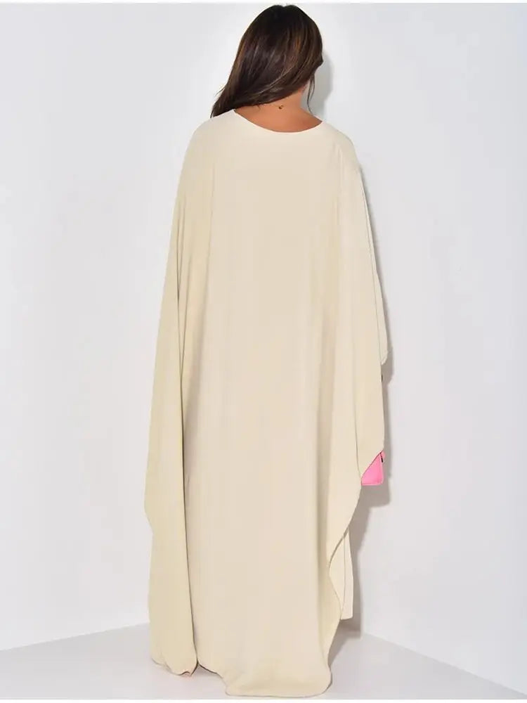 Ramadan Dubai Batwing Sleeve Abaya Turkey Islam Muslim Maxi Dress Prayer Clothes Women Kaftan Kebaya Caftan Robe Femme Musulmane