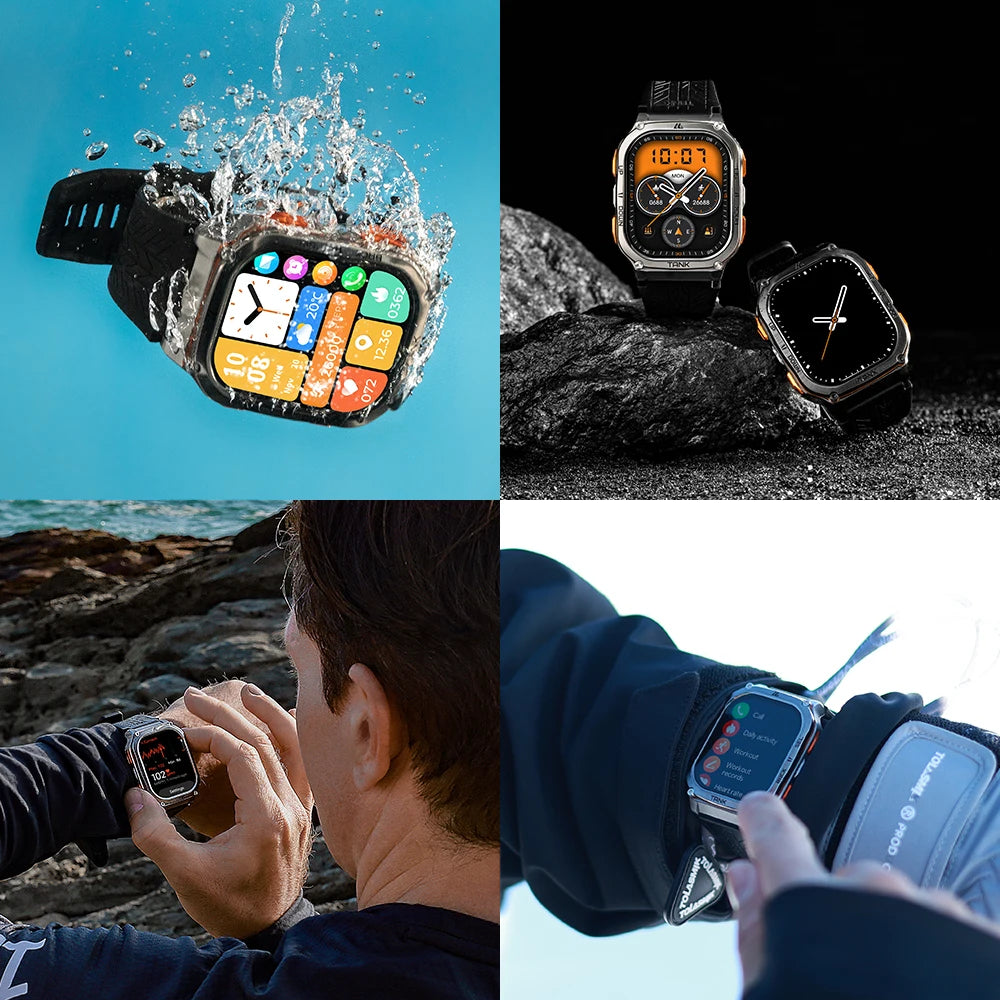 2024 KOSPET TANK M3 Ultra GPS Smartwatches For Men Smart Watch Women AOD 480mAh Military Digital AMOLED Bluetooth Rugged Watches