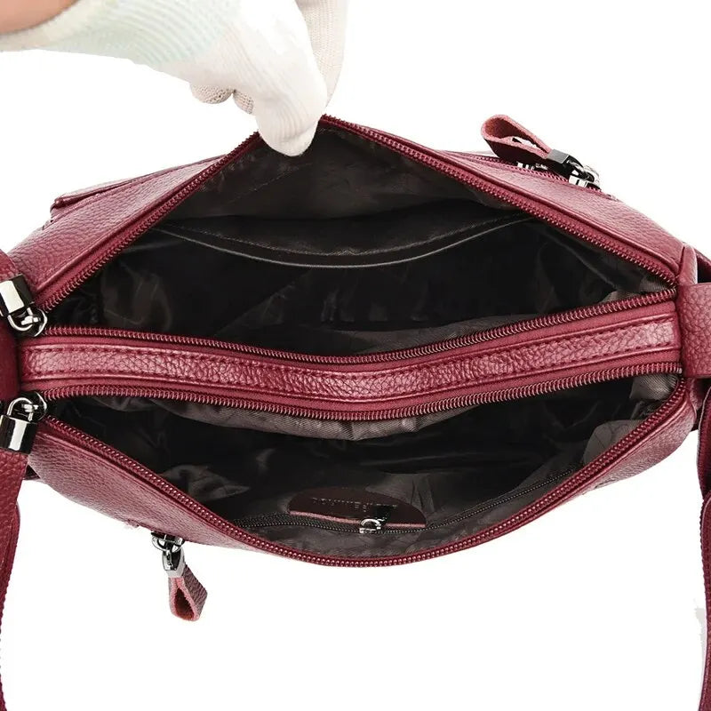 Genuine Brand Leather Sac Luxury Handbags Purse Women Bags Designer Shoulder Crossbody Messenger Bags Female 2024 Waterproof Bag