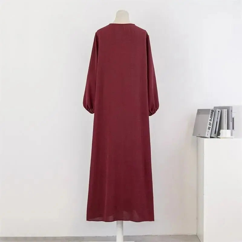 Spirng Autumn Full Sleeve Casual Plus Size Dress Women Loose Maxi Dresses Female Oversize Long Dresses Vestidoes Fit 120KG - haalish