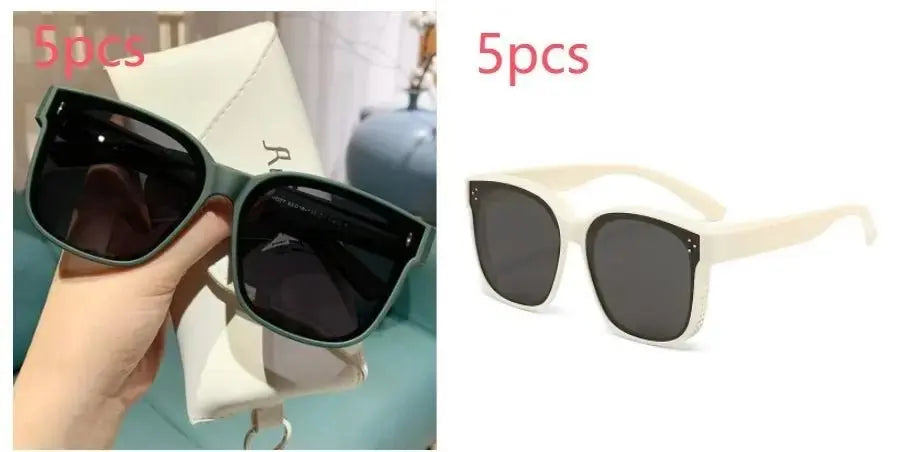 Summer Driving Sun Protection Polarized Light One Mirror Dual Use Anti Glare Trendy Sunglasses - haalish