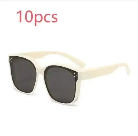 Summer Driving Sun Protection Polarized Light One Mirror Dual Use Anti Glare Trendy Sunglasses - haalish