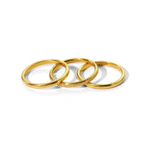 Tarnish Free Dainty Rings Stainless Steel 18K Gold Plated  Knuckle Rings For Lady waterproof Minimalist Gold Rings For Women