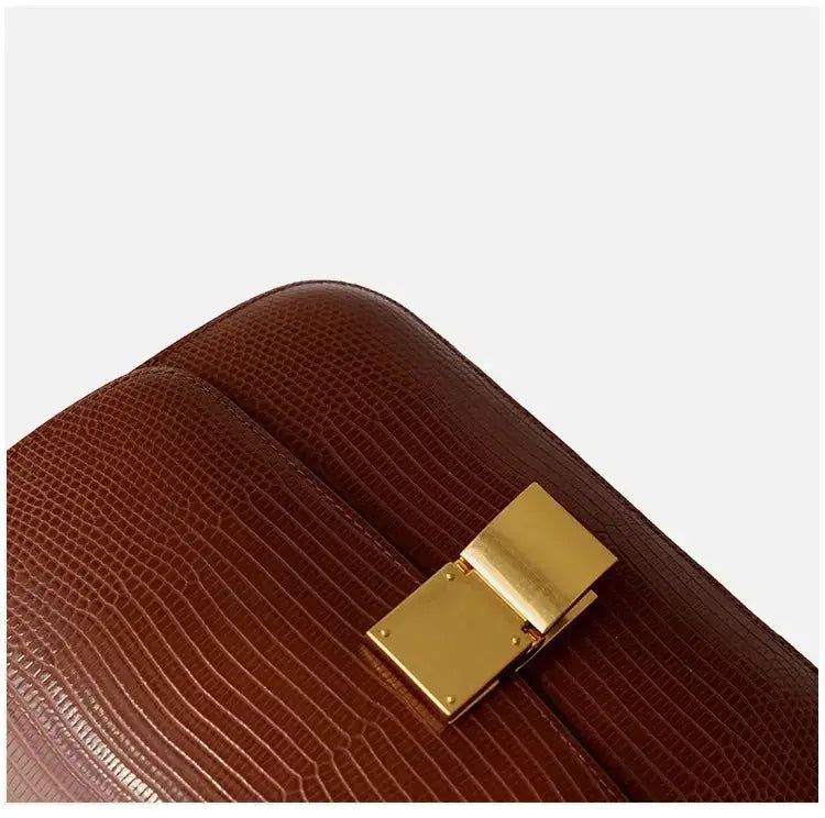 UBELLIN New Lizard Pattern BOX Tofu Bags Women Leather Shoulder Messenger Portable Luxury Small Square Bag Women Fashion Trendy - haalish