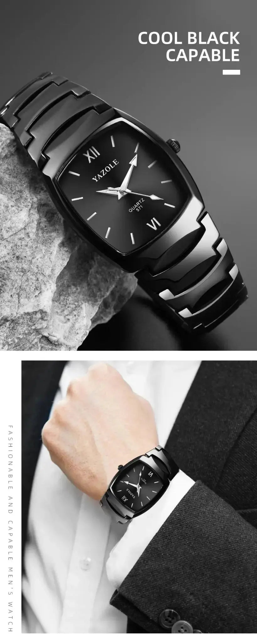 UTHAI L40 Men's Watch Light Luxury Tungsten Steel Glow Waterproof Clock Couple Watches Women's Fashion Quartz Wristwatch Gift