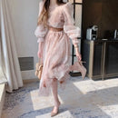 Women's Elegance Retro Puff Sleeve Long Sleeve Dress