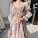 Women's Elegance Retro Puff Sleeve Long Sleeve Dress