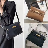 Women's Luxury Designer Handbag Fashion Underarm Bag Top Quality Real Leather Crossbody Shoulder Large Capacity Square Bag