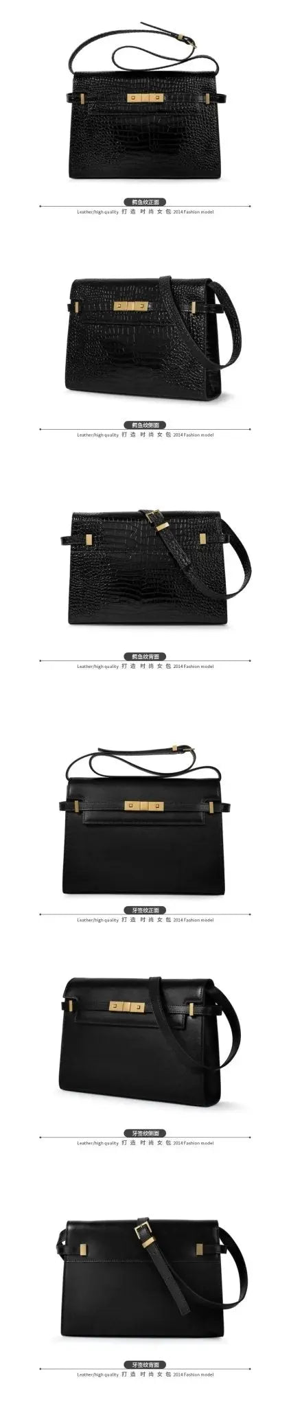 Women's Luxury Designer Handbag Fashion Underarm Bag Top Quality Real Leather Crossbody Shoulder Large Capacity Square Bag