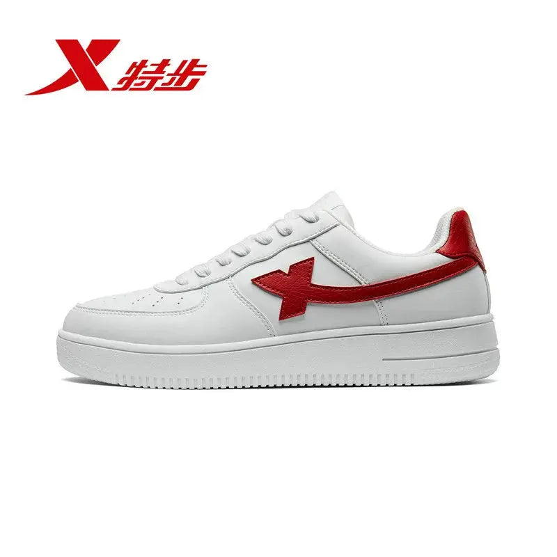 Xtep Air Force One board shoes men's shoes autumn casual shoes couple sneakers women's shoes versatile platform small white shoes - haalish