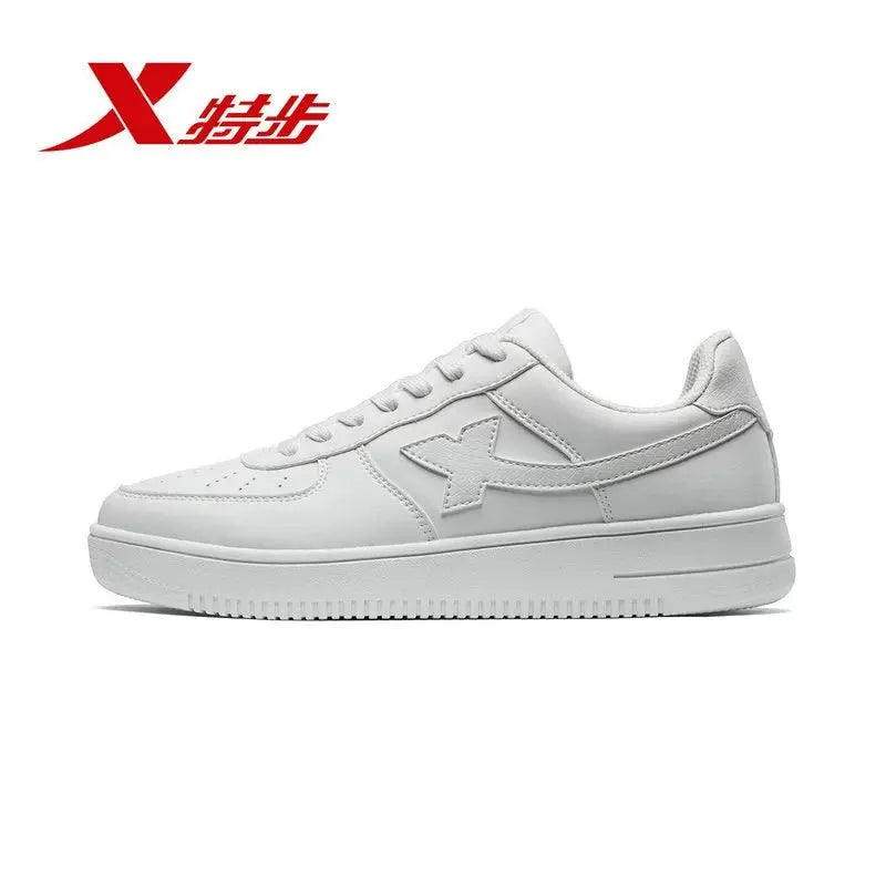 Xtep Air Force One board shoes men's shoes autumn casual shoes couple sneakers women's shoes versatile platform small white shoes - haalish