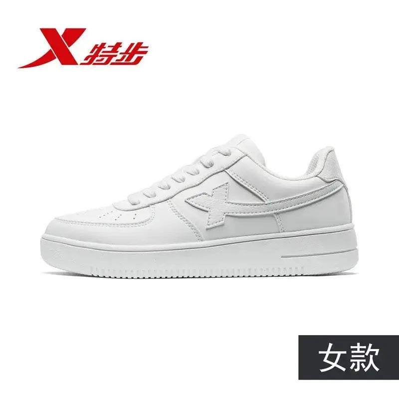 Xtep Air Force One board shoes men's shoes autumn casual shoes couple sneakers women's shoes versatile platform small white shoes - haalish